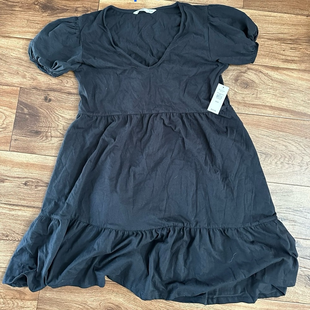 Black ruffled dress NWT